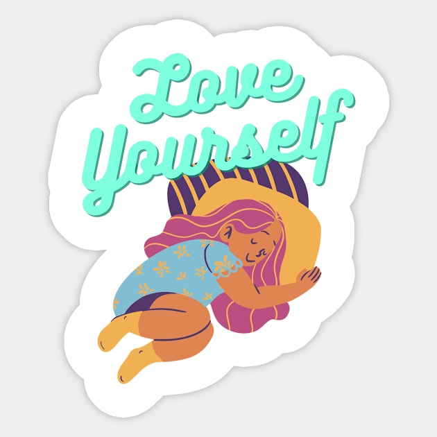 Love Yourself first Sticker by Miftahul